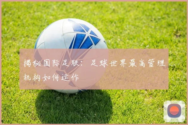 揭秘国际足联:足球世界最高管理机构如何运作
